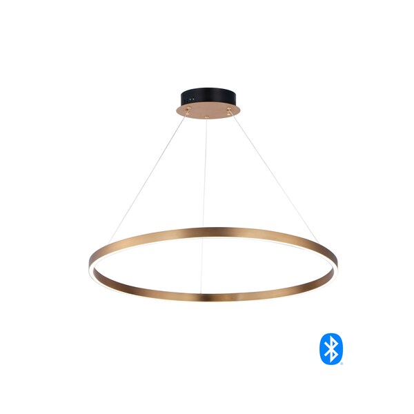Et2 Groove 32" LED Pendant E22726-GLD - main